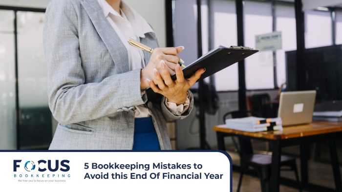 Common bookkeeping mistakes to avoid